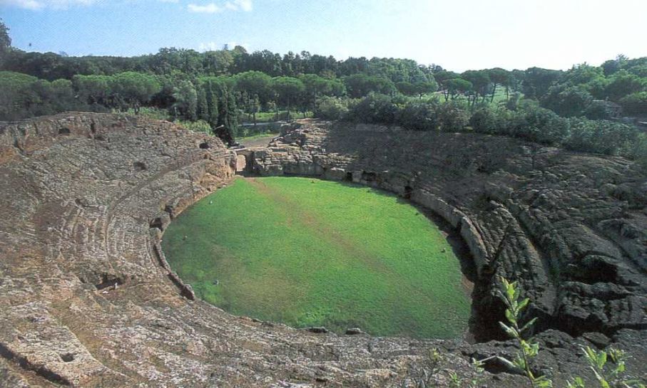 the etruscan theatre of Sutri